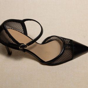 Chic Black Mesh Heels